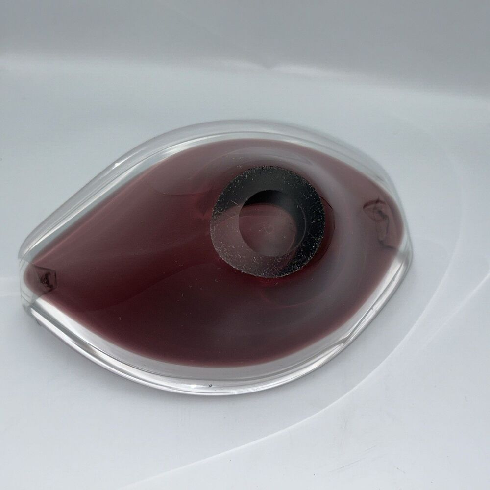 Paul Kedelv - Coquille Flygsfors Pink Purple Art Glass Bowl 1950s- 3 piece set - Picture 5 of 16